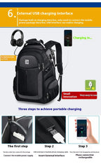 BrunoCavalli Men's Laptop Backpacks For 17 Inch Fashion Women Travel Bag Waterproof School Backpack Large Capacity Men Bagpack