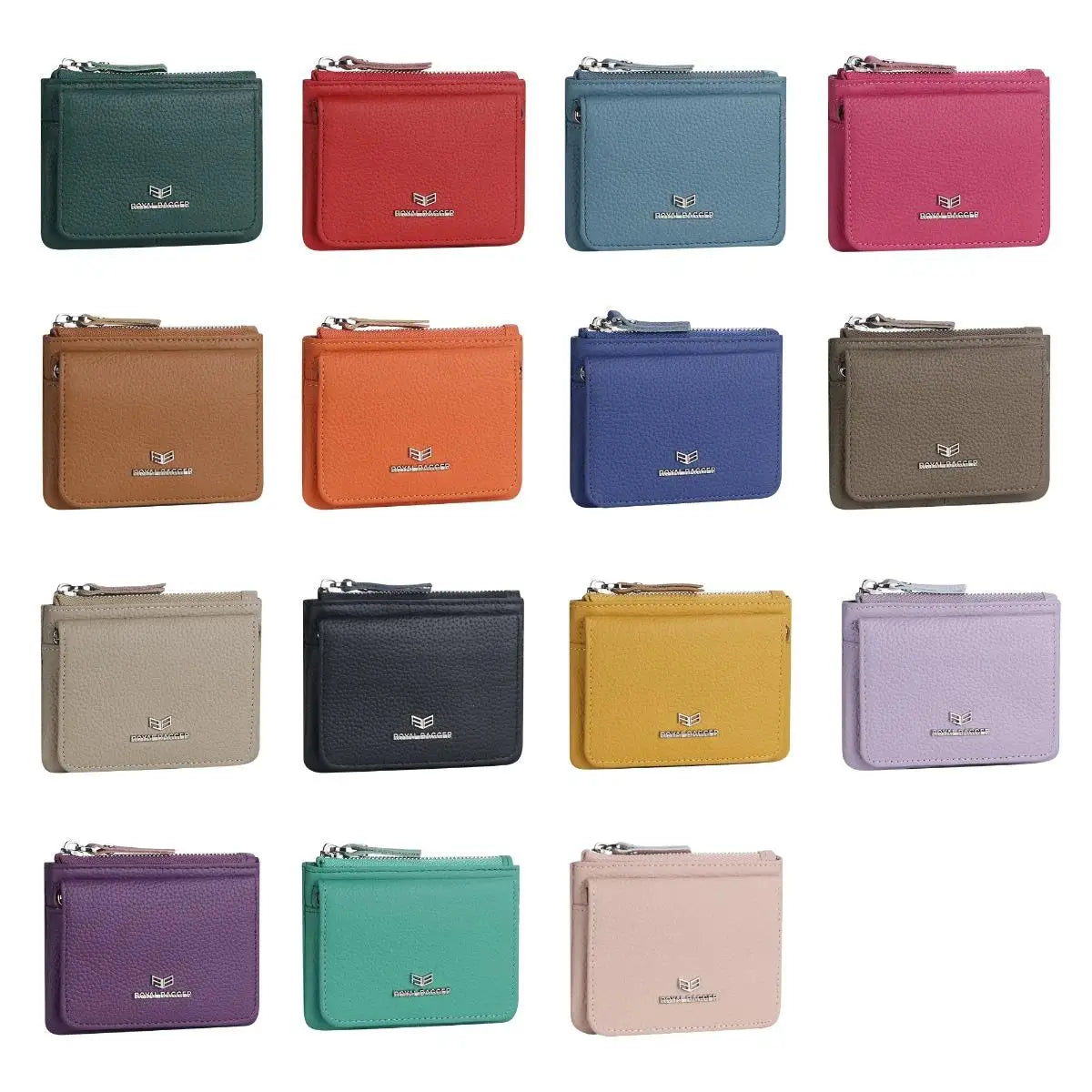 Royal Bagger Genuine Leather Women's Coin Purse Woman card holder wallet RFID Blocking Small Wallet Casual Zipper Change Pouch