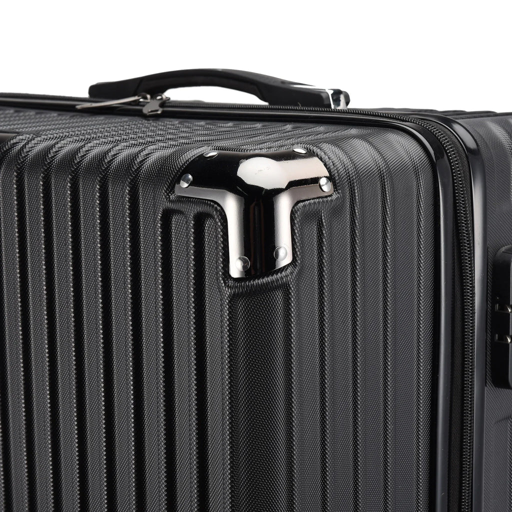 Roshanda 3-Piece Luggage Set Suitcase set 20 "24" 28 "ABS hard shell travel luggage set 4 Universal Swivel quiet Wheels