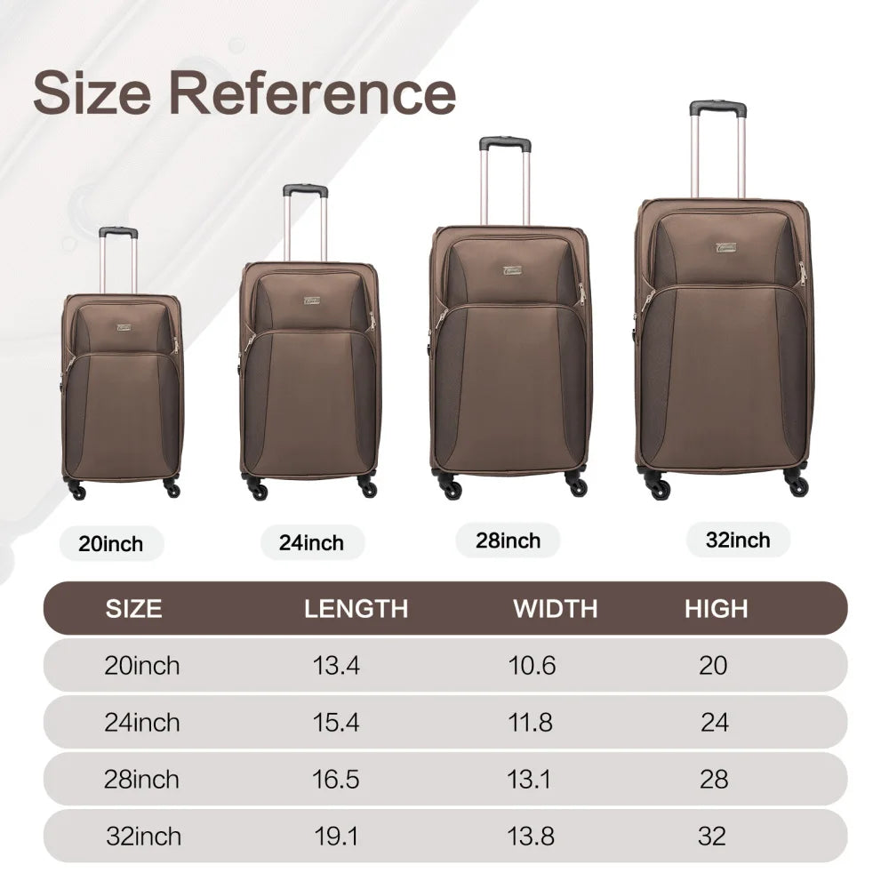 4-Piece Softside Luggage Set