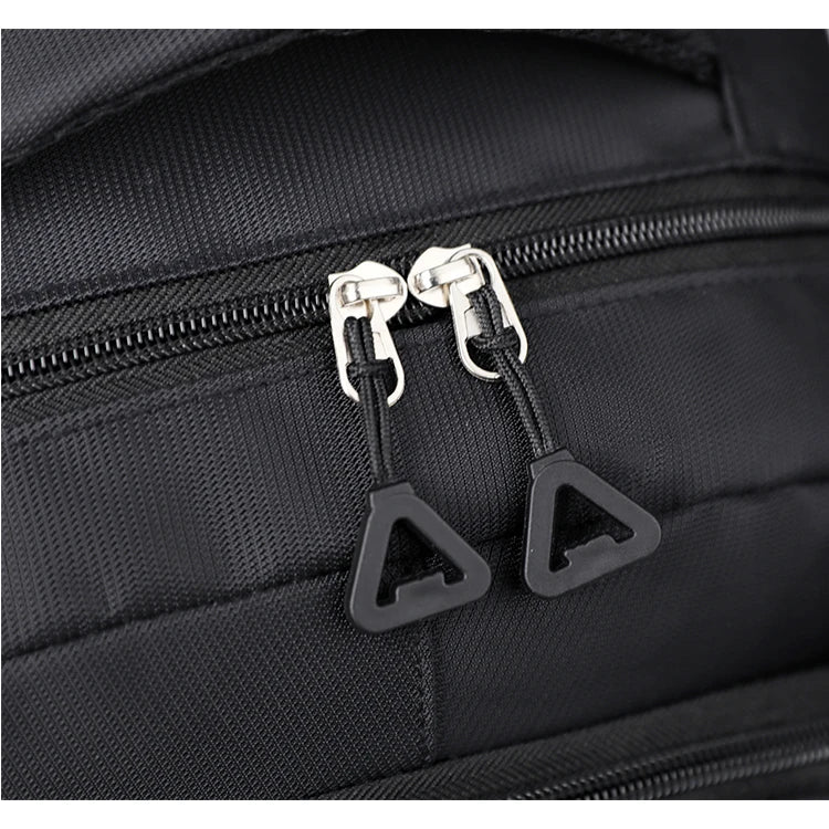 Durable Backpack | Universal Leisure Backpack | Multi-Pocket Travel Bag, Suitable for Business Travel, Short Trips - Black