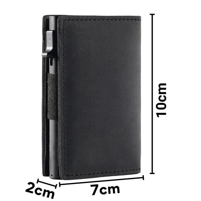 GOOD Rfid Blocking Credit Card Holder Men Pop Up Slim Thin Minimalist Wallet Bank Cardholder Case Black Vallet for Men 2026