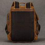 Newsbirds men's leather backpack retro luxury fashion style bagpack travel bag backpack school bag for man leather daypack men