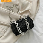 Bucket / Mini Crossbody Bag with Chain