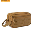 HOMEFISH Tactical Toiletry Bag For Men Hygiene Bag Tool Molle Pouches Small Dopp Kit Mens Shaving Kit Travel shower Makeup