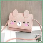 Kids Mini Handbag, Cute PU Shoulder Bag for Girls, Princess Coin Purse Wallet for Baby