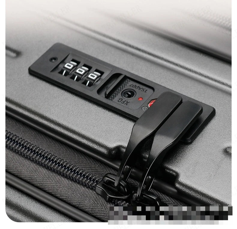 Large Capacity Travel Suitcase Rolling Luggage Suitcase Zipper Trolley Case Combination Lock Travel Suitcases with Wheels