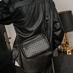 Luxury Floral Print Backpack Men Fashion Design Men's Backpacks Large-capacity Travel Bags PU Leather Backpack Male Schoolbag