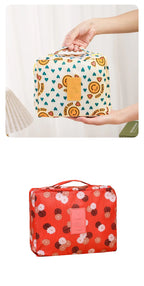 Women's Waterproof Makeup & Toiletries Travel Bag | Portable Cosmetic Organizer, Hanging Shower Pouch