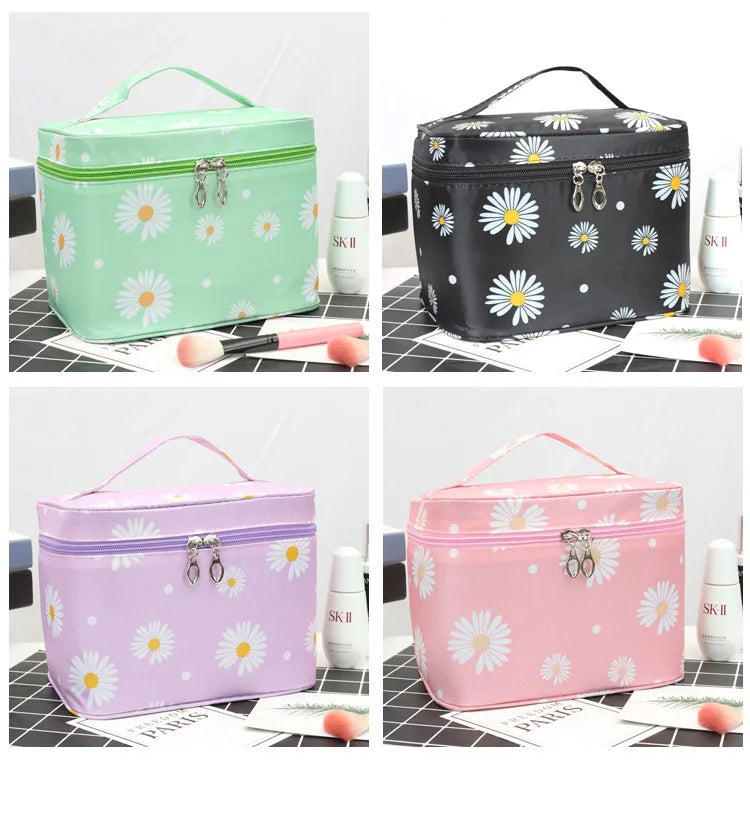 Waterproof Portable Women Makeup Bag High Capacity Toiletries Organizer Storage Cosmetic Cases Zipper Wash Beauty Pouch Travel
