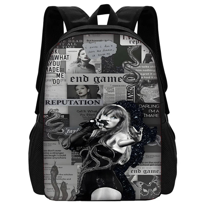 Singer Child T-Taylors School Backpack With Shoulder Bag Pencil Bags School Bags for Boys S-Swifts Girls Best Gift