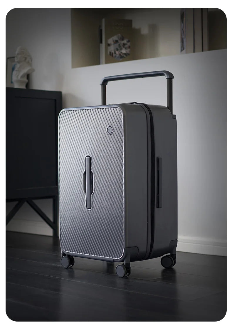 Mixi Large-Capacity Suitcase Trolley Case 26inch Checked in Hardside Rolling Wheels Luggage Wide Handle Travel Suitcases Trunk