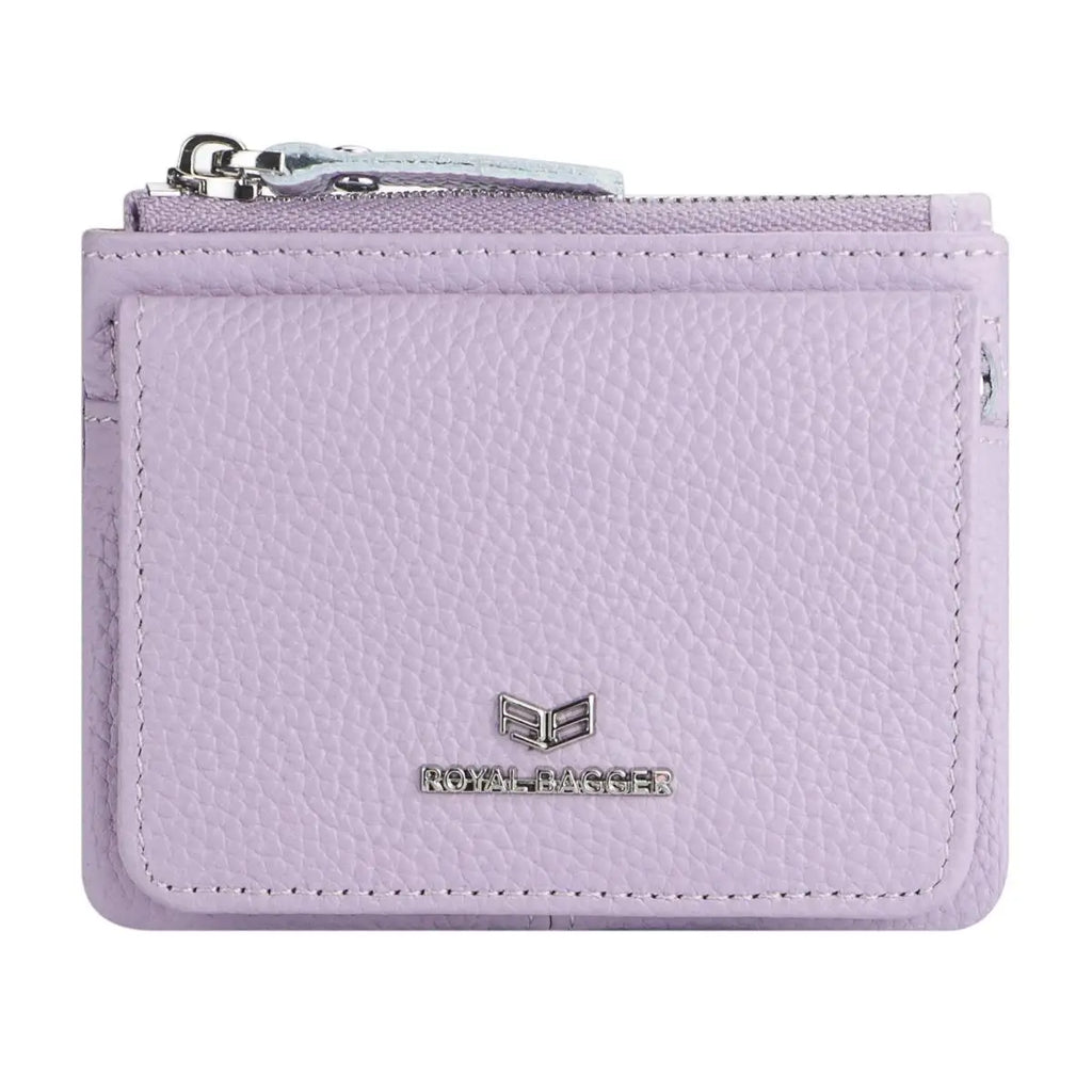 Royal Bagger Genuine Leather Women's Coin Purse Woman card holder wallet RFID Blocking Small Wallet Casual Zipper Change Pouch