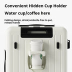 New Front Open Suitcase Hut Trolley Box 20/24/26 Inch High Quality Frame Large Capacity Suitcase Men's Ladies' Travel Case