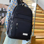 Neutral brand men's and women's school backpacks are suitable for traveling students and feature multiple layers of pockets.