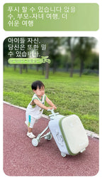 Cartoon Children's Trunk Baby Box Child Rideable Travel Bag 20 Inch Foldable Baby Car