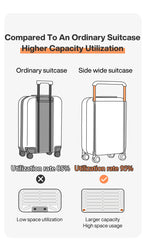 Mixi Expandable Carry On Luggage Lightweight Large Capacity Wide Handle PC Travel Suitcases Spinner Wheels TSA Lock 20 24 Inch