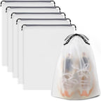 Clear Drawstring Shoe Bags (5PCS)