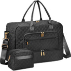 Large Travel Duffle Bag for Women,Carry on Overnight Bag Weekender Bags with Toiletry Bag with Shoe Compartment