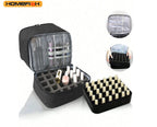 HOMEFISH Portable Double-layer Nail Polish Storage Bag Organizer Travel Essential Oil Storage Box Multi-function Storage Bag