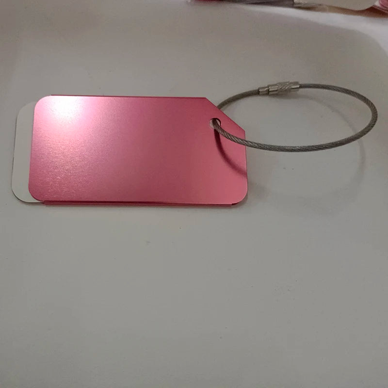 Aluminum Alloy Travel Luggage Tags Suitcase Bag Labels Travel ID Bag Tag Airlines Baggage Labels Card Unisex Travel Accessories