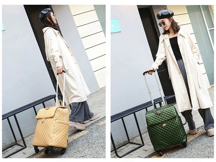 20 inch Rolling Suitcase Trolley Luggage Bag Travel Bags Suitcase With Universal mute Wheels Light fashion Carry on Luggage
