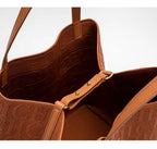 CH High Quality Craft Large Capacity Handbag Ladies Shoulder Bag Fashion Classic New Pure Color Outer Pocket Ladies Handbag