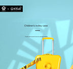 New children's riding suitcase on wheels kids cartoon trolley case travel suitcases can sit and ride horse rolling luggage gifts
