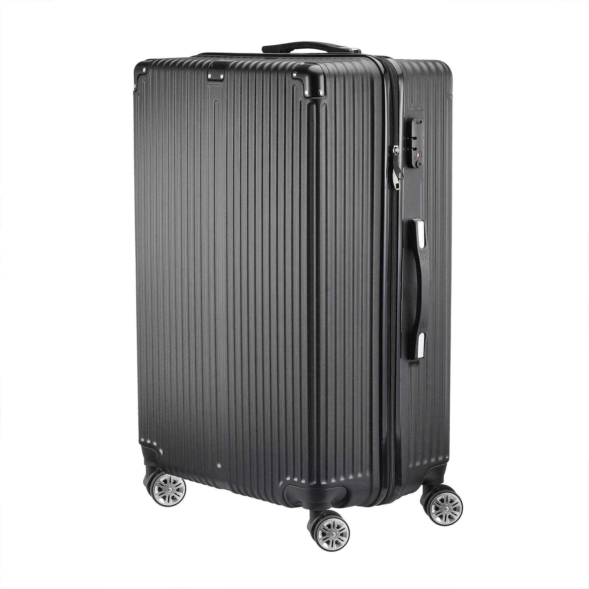 Roshanda 3-Piece Luggage Set Suitcase set 20 "24" 28 "ABS hard shell travel luggage set 4 Universal Swivel quiet Wheels