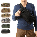 Waist Fanny Pack for Men Waterproof Cross-body Shoulder Sling Bag for Hiking Outdoor Climbing Fishing Camping