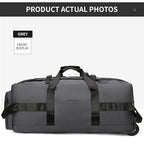 Travel Bag, Large Capacity Handbag, Portable Outdoor Carry-On Luggage, Wheeled Travel Bag, Convenient and Practical Unisex Travel Bag