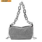 Bucket / Mini Crossbody Bag with Chain