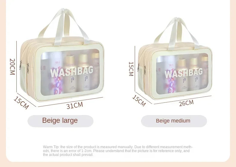 Wet-dry separation makeup bag portable toiletry bag travel essentials large capacity storage bag fitness swimming essentials