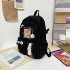 Cute Women Backpacks Waterproof Multi-Pocket Nylon School Backpack for Student Female Girls Kawaii Laptop Book Pack Mochilas