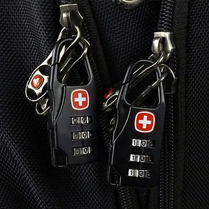 Outdoor Backpack Handbag Zipper Lock Anti Theft Portable Mini Combination Code Number Lock for Travel Backpack Accessories