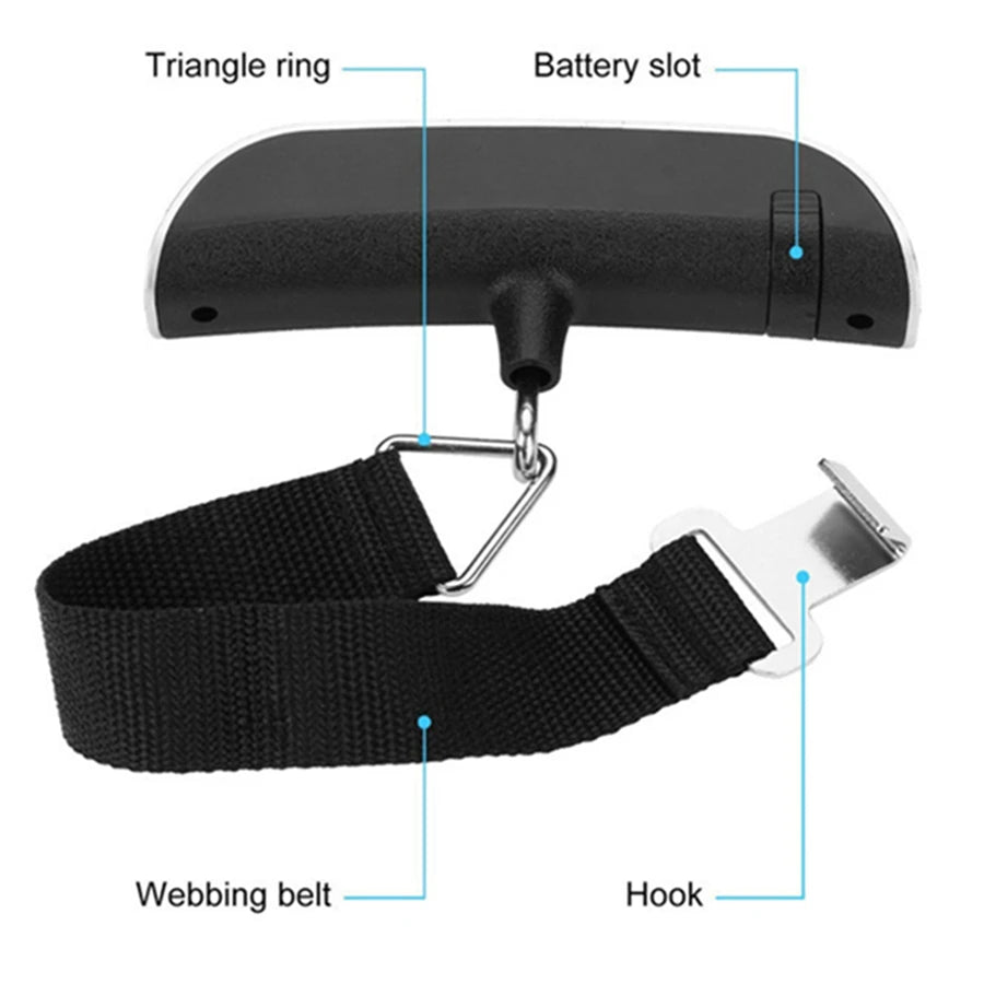 Portable Digital Luggage Scale with LCD Display