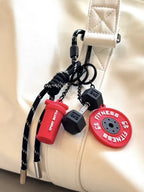 Fitness Keychain for Gym Lovers Premium Gift Sports Enthusiasts Accessories for Workout Bags Water Bottles D-shaped Buckle