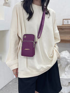 Mobile Phone Bag, WOMEN'S Crossbody Mini Bag, 2024 New Fashion Mom Mommy Coin Bag, Neck Hanging Running Cover