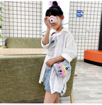 Cute Design Children's Small Cat Shoulder Bags Lovely Baby Girls Coin Purse Boys Kids Crossbody Bag Handbag Princess Accessories