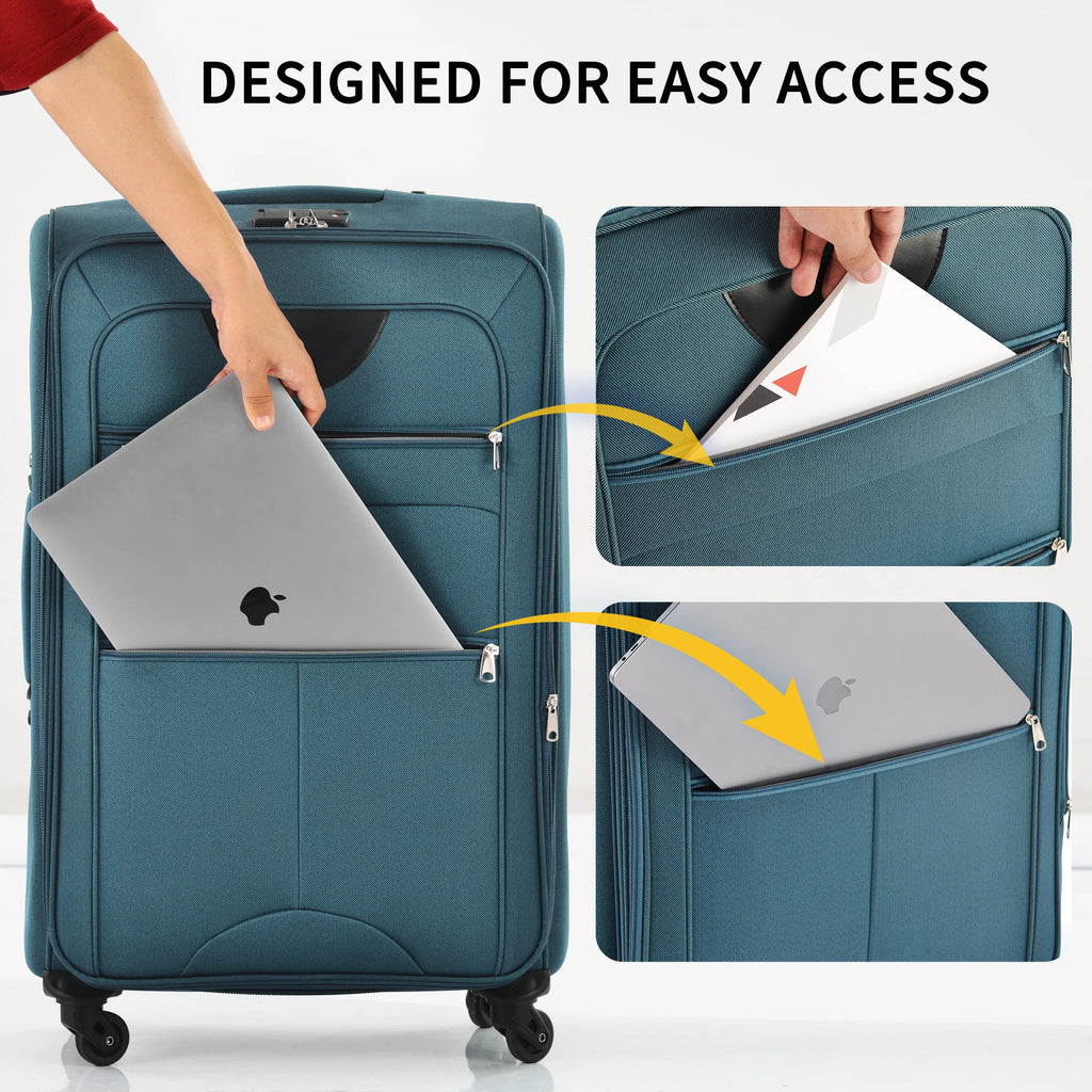 3-Piece Softside Luggage Set