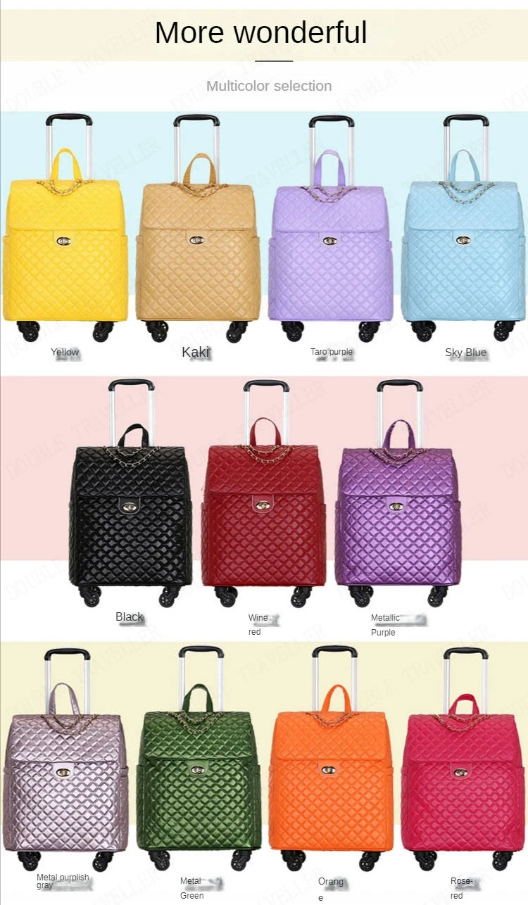 20 inch Rolling Suitcase Trolley Luggage Bag Travel Bags Suitcase With Universal mute Wheels Light fashion Carry on Luggage