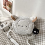 Japanese Style Kawaii Bag Women Cartoon Plush Shoulder Bag for Women New Crossbody Bag Small Phone Purse Bolsa Feminina
