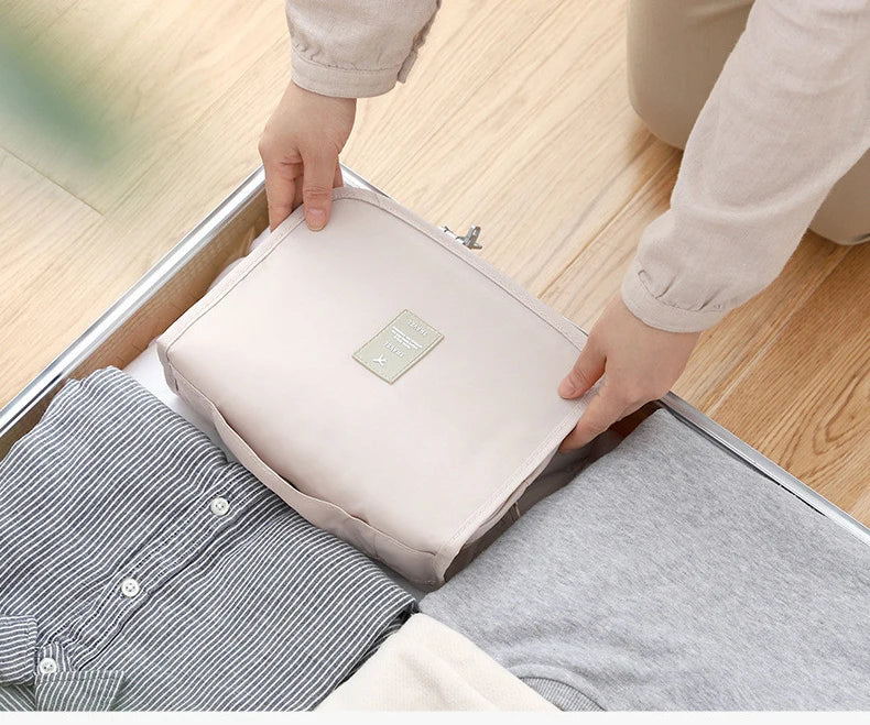 Multi Functional Travel Storage Bag, Hand-held Double-layer Women's Makeup Bag, Men's Travel Grooming Bag