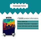 Thick Elastic World Map Luggage Protective Cover Zipper Suit For 18-32 inch Bag Suitcase Covers Trolley Cover Travel Accessories