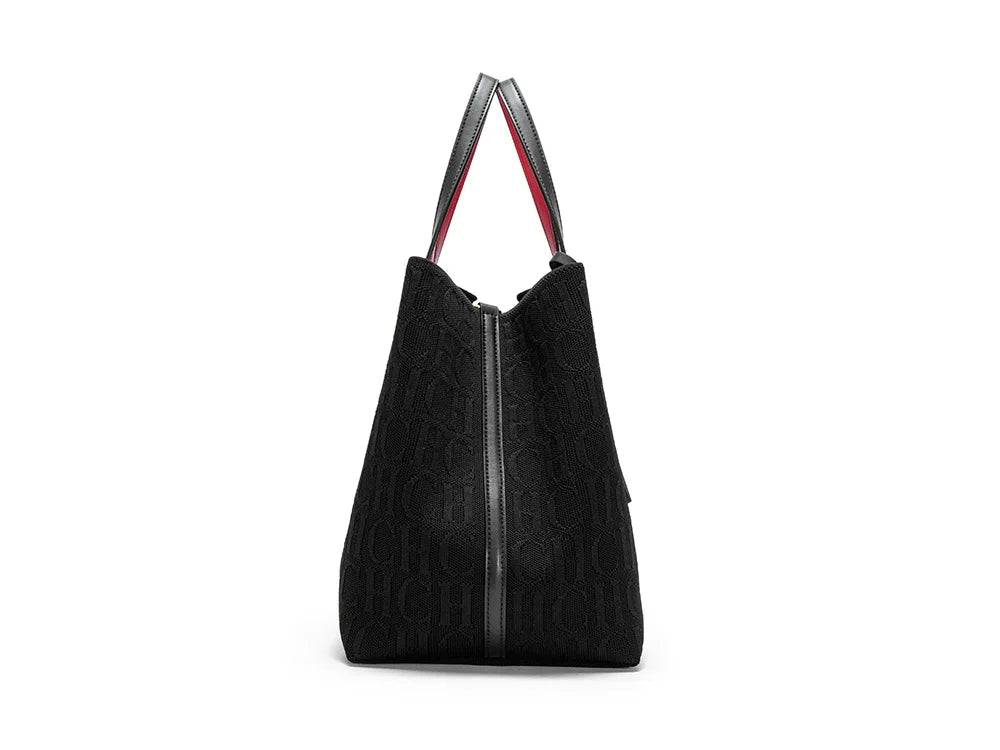 CH High Quality Craft Large Capacity Handbag Ladies Shoulder Bag Fashion Classic New Pure Color Outer Pocket Ladies Handbag