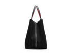 CH High Quality Craft Large Capacity Handbag Ladies Shoulder Bag Fashion Classic New Pure Color Outer Pocket Ladies Handbag
