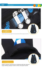 Waterproof Lightweight School Backpack for Kids 6-12 Years Durable Large Capacity Student Bookbag Boys Girls254