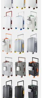 Women's Wide-Tube Telescopic Handle Luggage 2025 New Style 20-inch Carry-On Suitcase