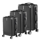 Roshanda 3-Piece Luggage Set Suitcase set 20 "24" 28 "ABS hard shell travel luggage set 4 Universal Swivel quiet Wheels