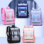 Internet Celebrity Gradient Schoolbag Spine Protector and Load-reducing Children's Large-capacity Shoulders 어린이 가방